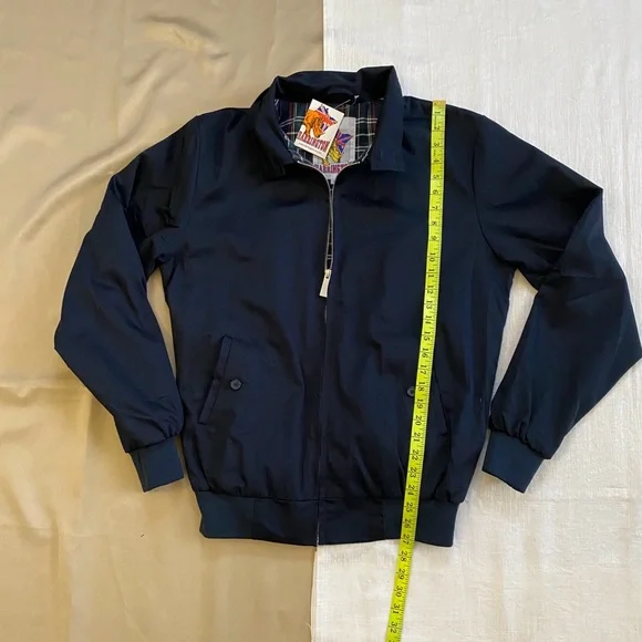 NWT Harrington Zip Jacket Dark Navy Blue Large - Picture 2 of 9